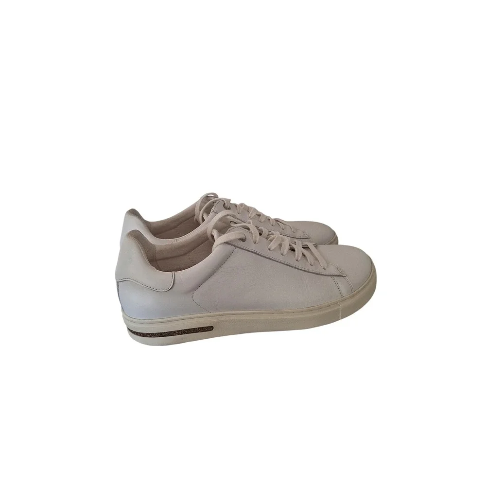 Birkenstock Bend Low White Leather Lace Sneakers EU41  US 10W/8,5M